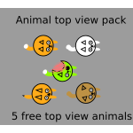 Animal top view pack